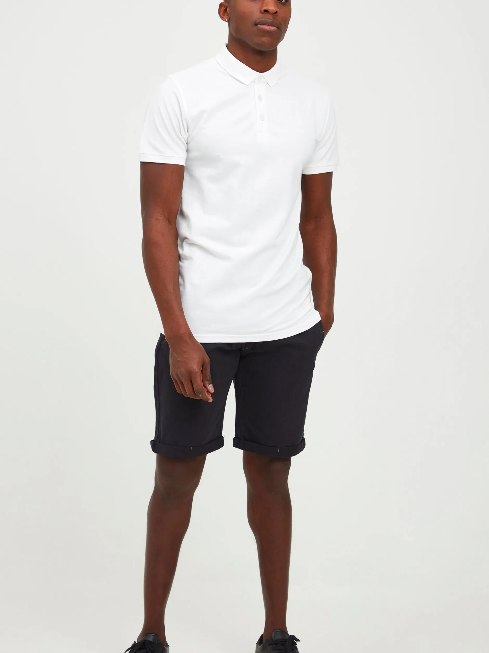 Indicode Herren Chinoshorts - IDMika in schwarz