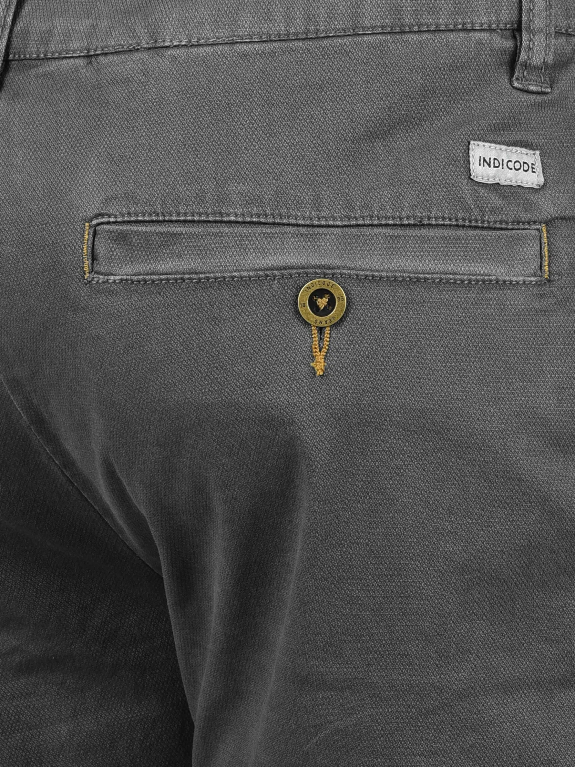 Indicode Herren Chinoshorts - IDMiko in grau
