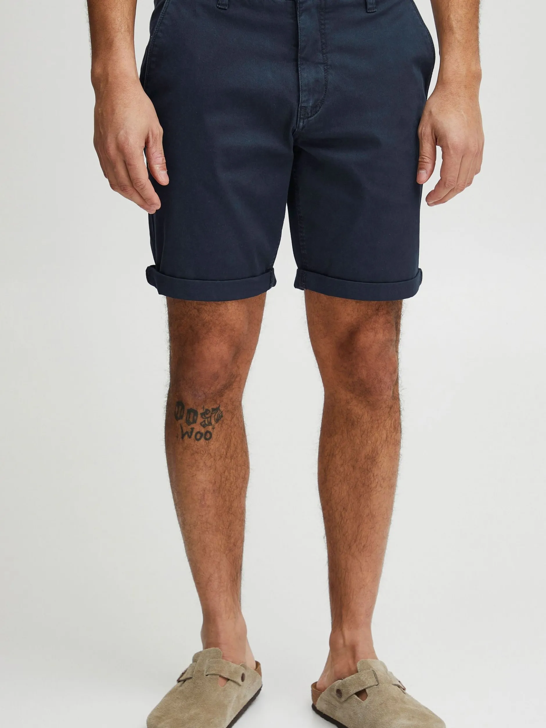 Indicode Herren Chinoshorts - IDLuca in marine