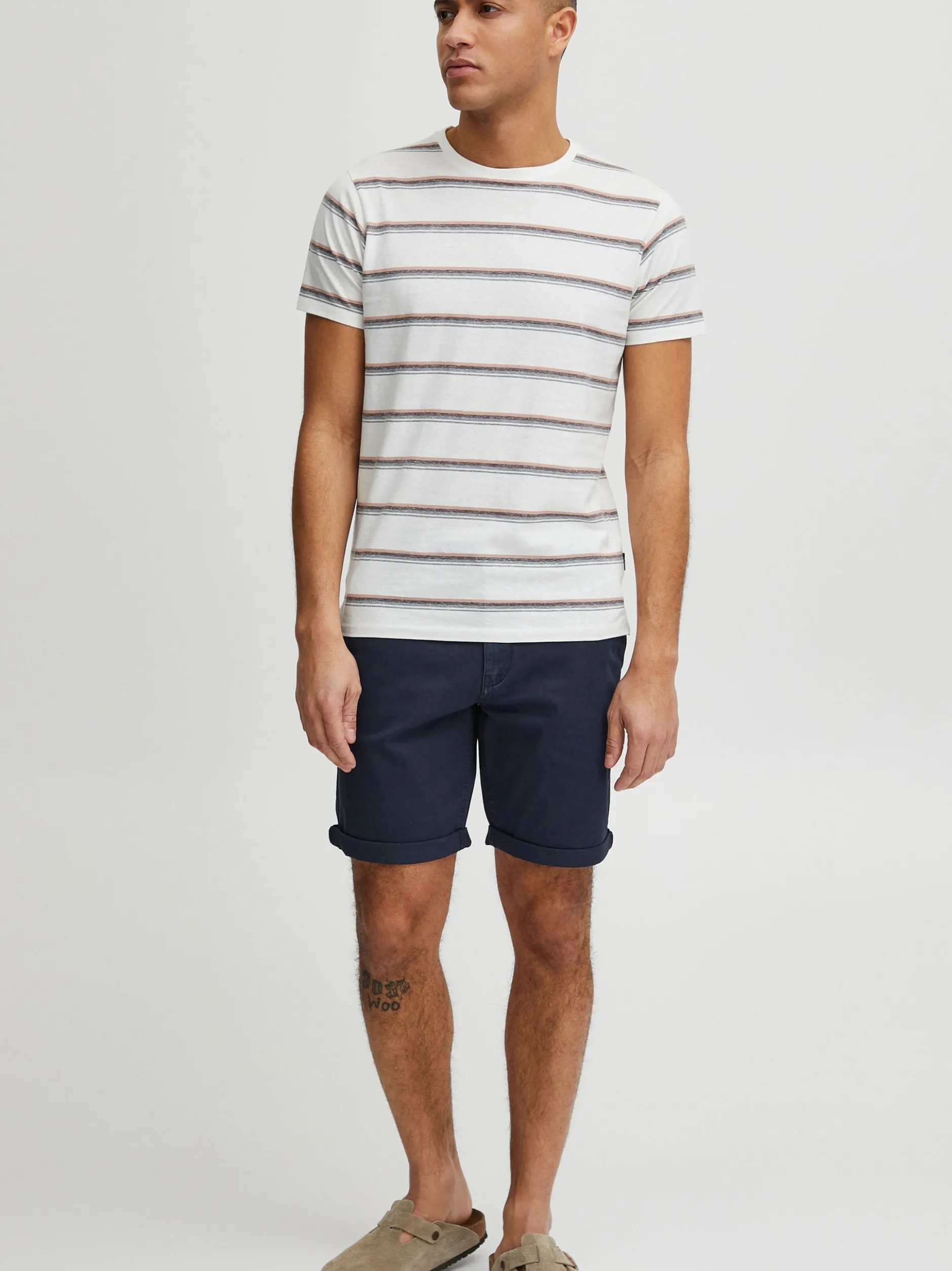Indicode Herren Chinoshorts - IDLuca in marine
