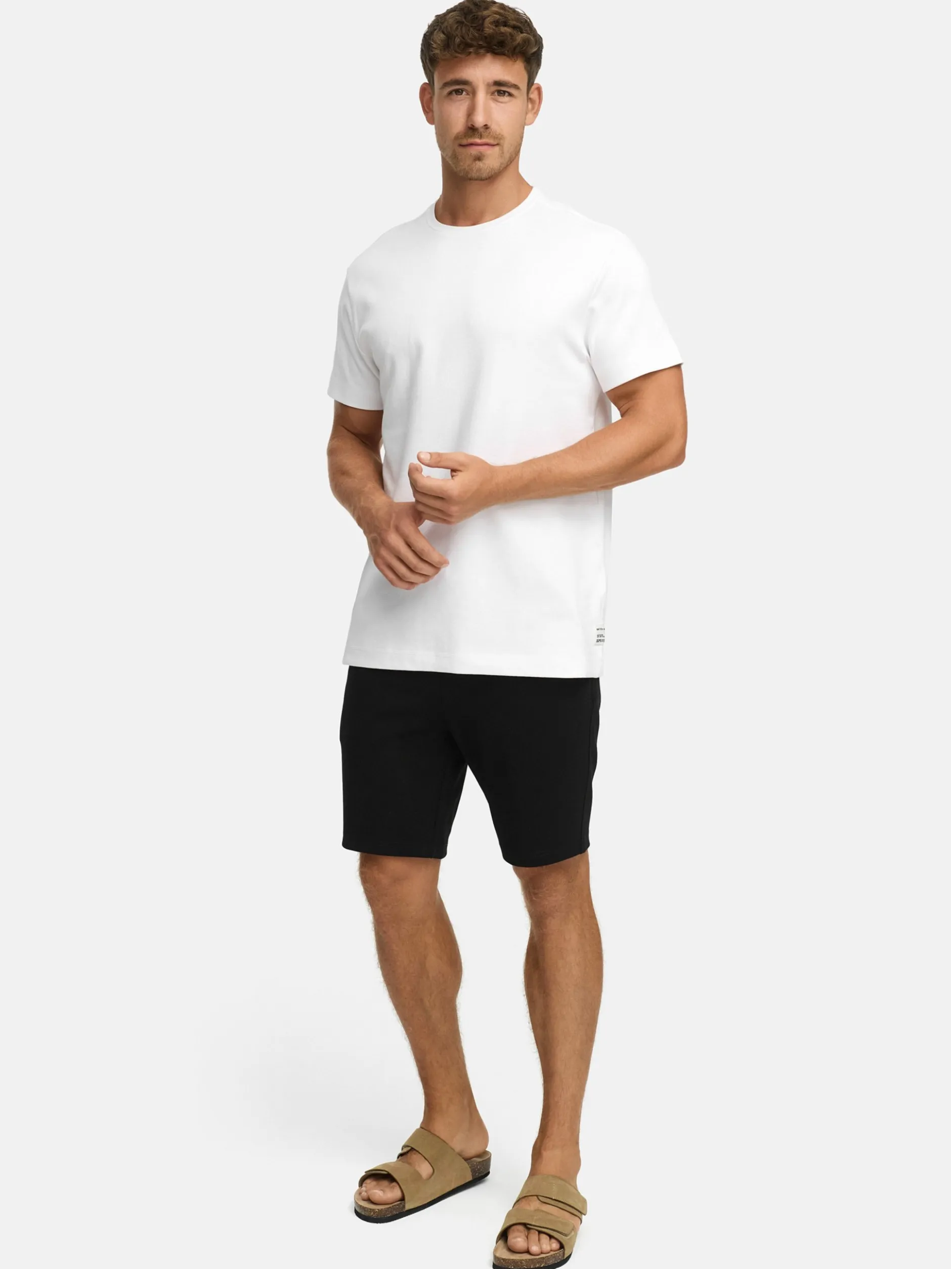 Indicode Herren Chino-Shorts - INCowell Short in schwarz