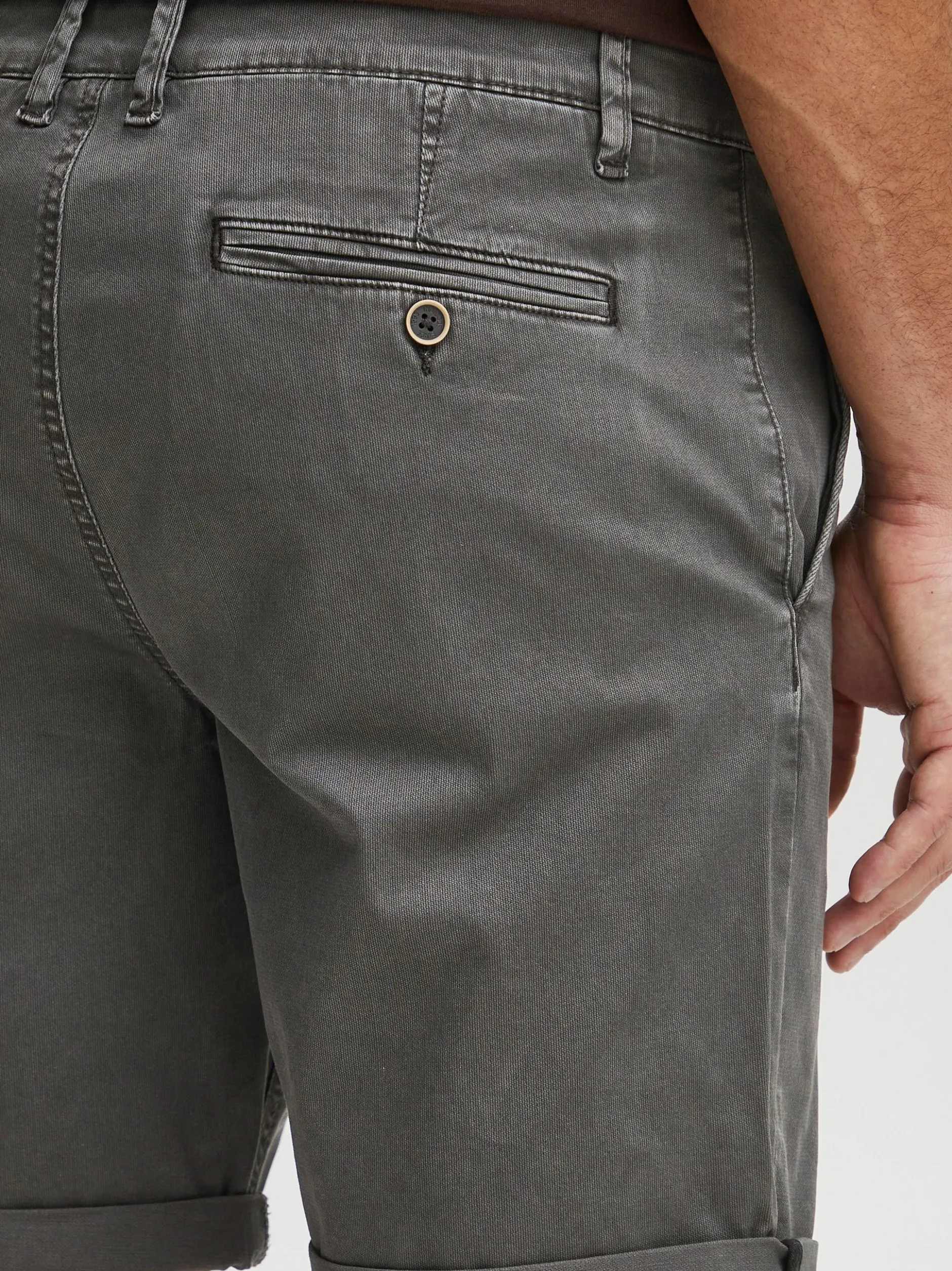 Indicode Herren Chinoshorts - IDLuca in grau