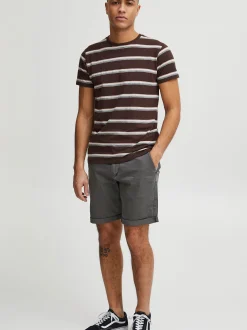 Indicode Herren Chinoshorts - IDLuca in grau