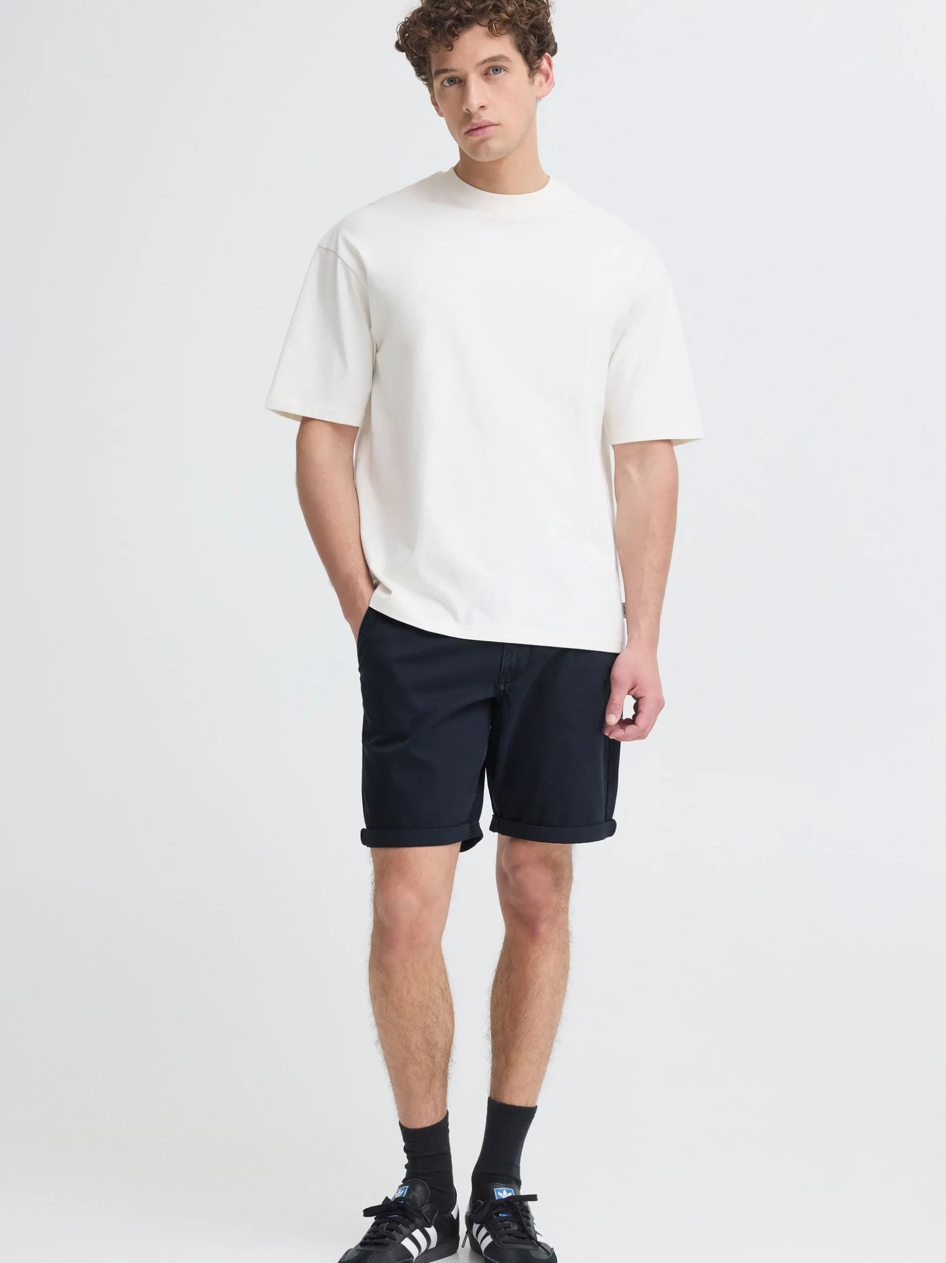 Indicode Herren Chinoshorts - IDLuca in schwarz