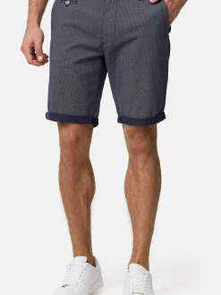 Indicode Herren Chino Shorts - Cuba in indigo marine