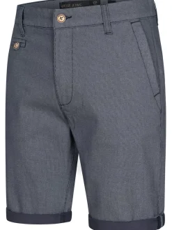Indicode Herren Chino Shorts - Cuba in indigo marine