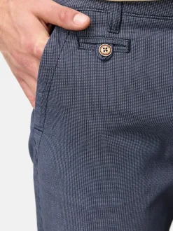 Indicode Herren Chino Shorts - Cuba in indigo marine