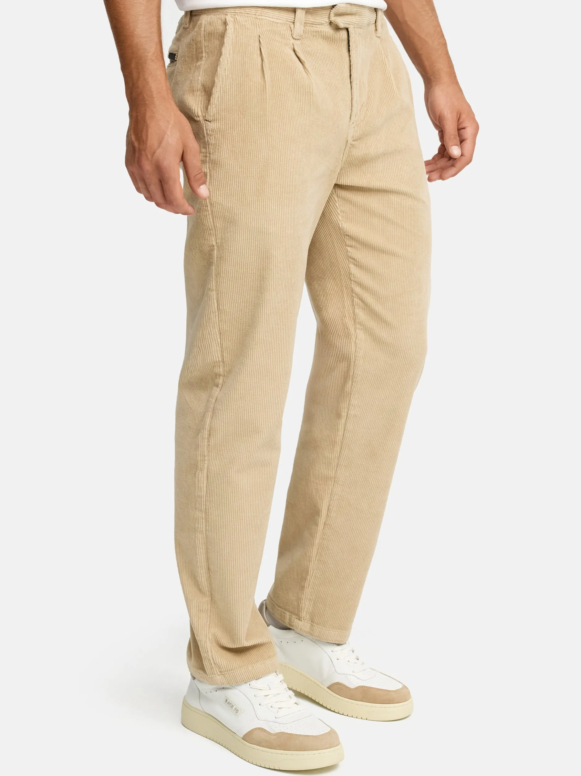Indicode Herren Cordhose - INGustaf in beige
