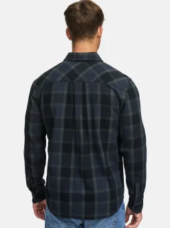 Indicode Herren Hemd - INPomal in blau anthrazit