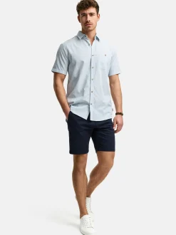 Indicode Herren Hemd Kurzarm - INKiss in hellblau blau