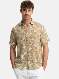 Indicode Herren Hemd Kurzarm - INMalve in beige