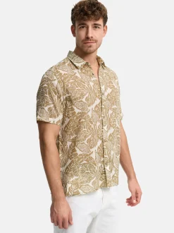 Indicode Herren Hemd Kurzarm - INMalve in beige