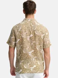 Indicode Herren Hemd Kurzarm - INMalve in beige