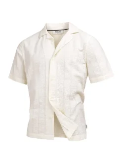 Indicode Herren Hemd Kurzarm - INWallz in vanille beige
