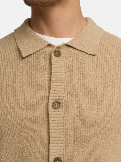 Indicode Herren Hemd Kurzarm - INDaxmark in beige sand