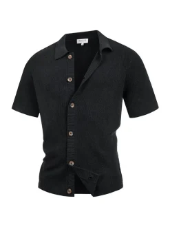Indicode Herren Hemd Kurzarm - INDaxmark in schwarz