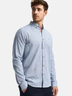 Indicode Herren Hemd Langarm - INTerra in aqua blau