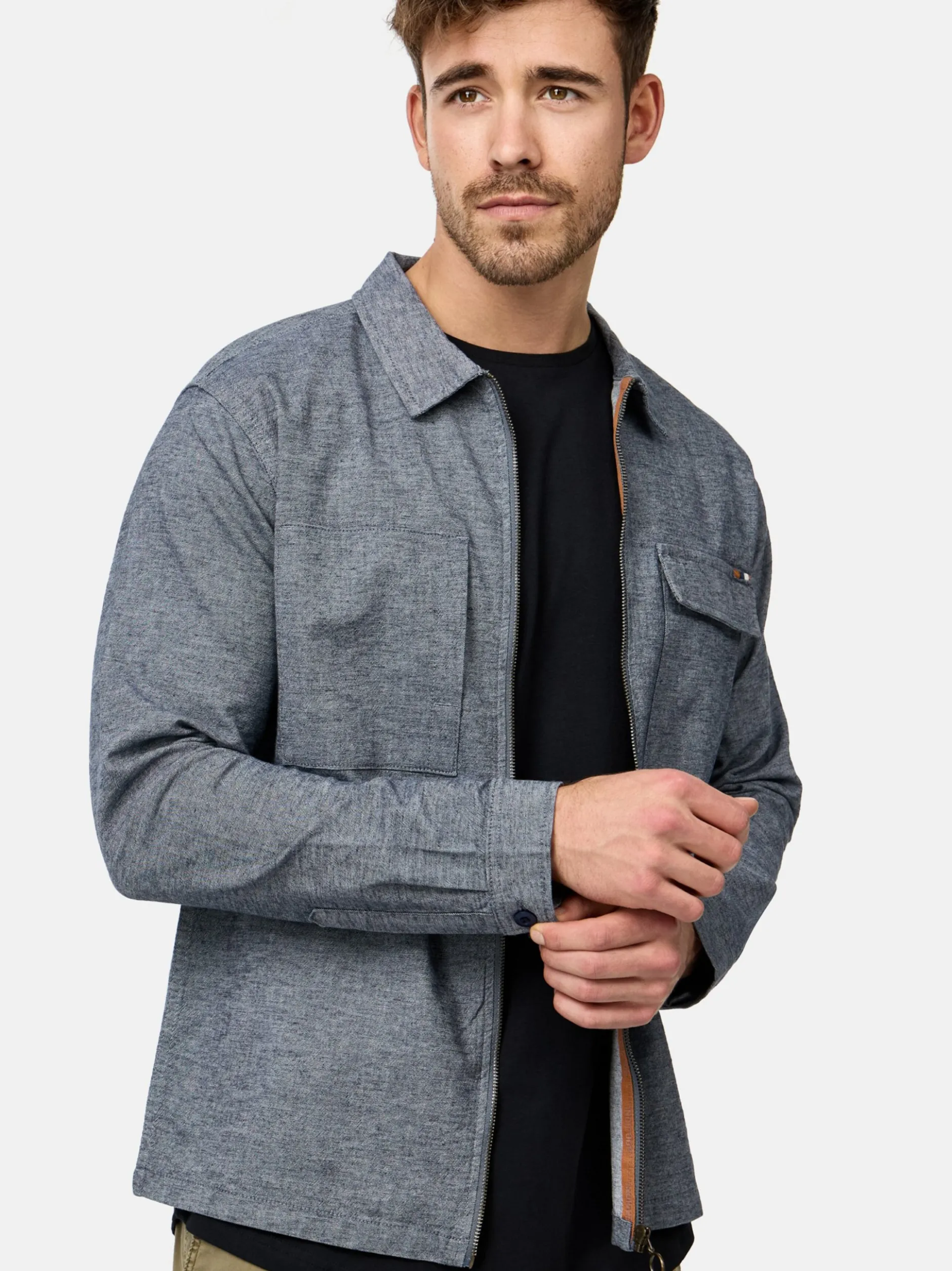 Indicode Herren Hemd Langarm - INEuron in marine
