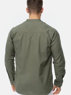Indicode Herren Hemd Langarm - INRaffi in khaki