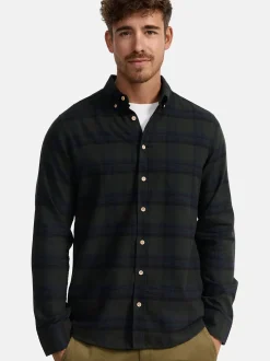 Indicode Herren Hemd Langarm - Riverside in khaki