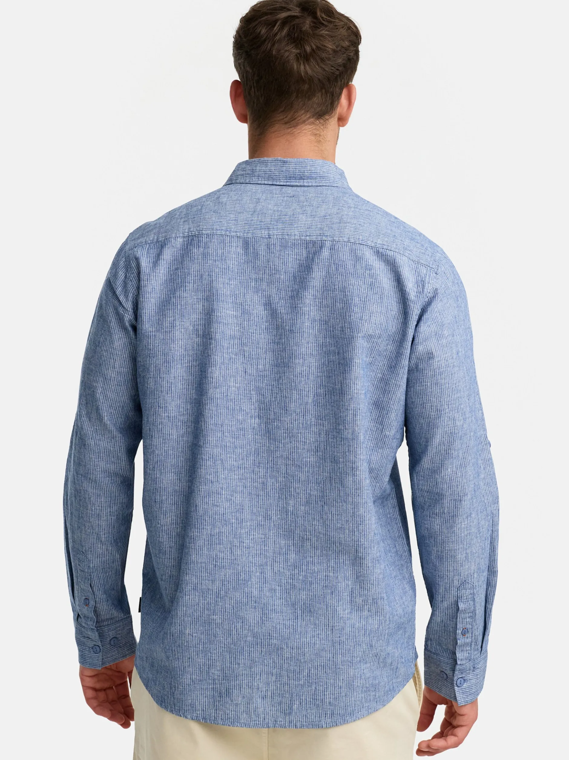 Indicode Herren Hemd Langarm - INTheon in blau marine