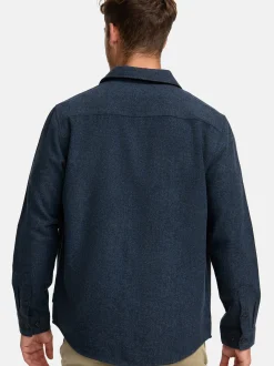 Indicode Herren Hemd Langarm - INLui in marine