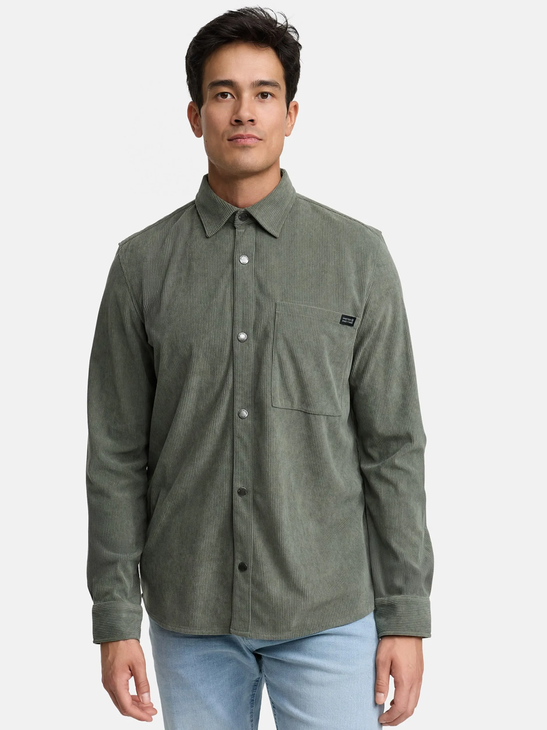 Indicode Herren Hemd Langarm - INNemoto Shirt in grau