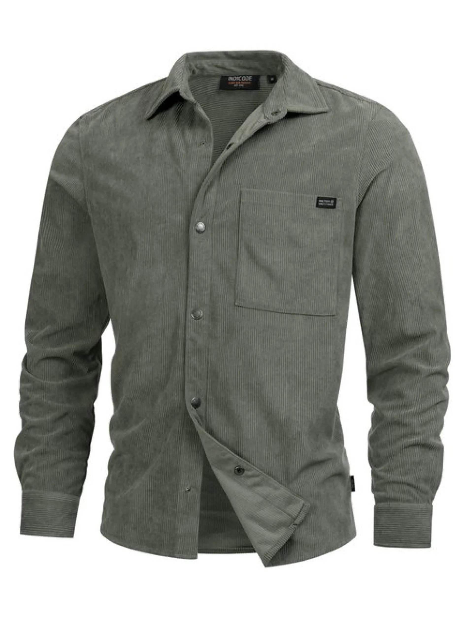 Indicode Herren Hemd Langarm - INNemoto Shirt in grau