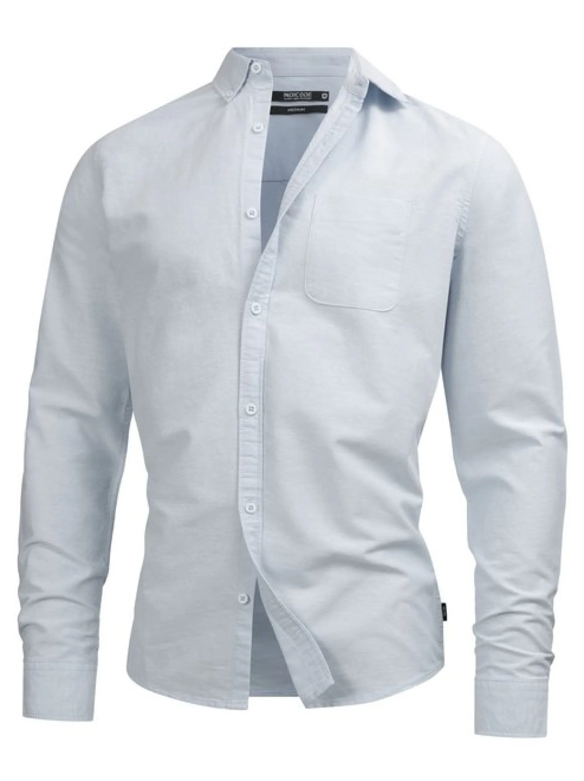 Indicode Herren Hemd Langarm - Kepner in hellblau blau