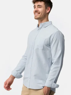 Indicode Herren Hemd Langarm - Kepner in hellblau blau