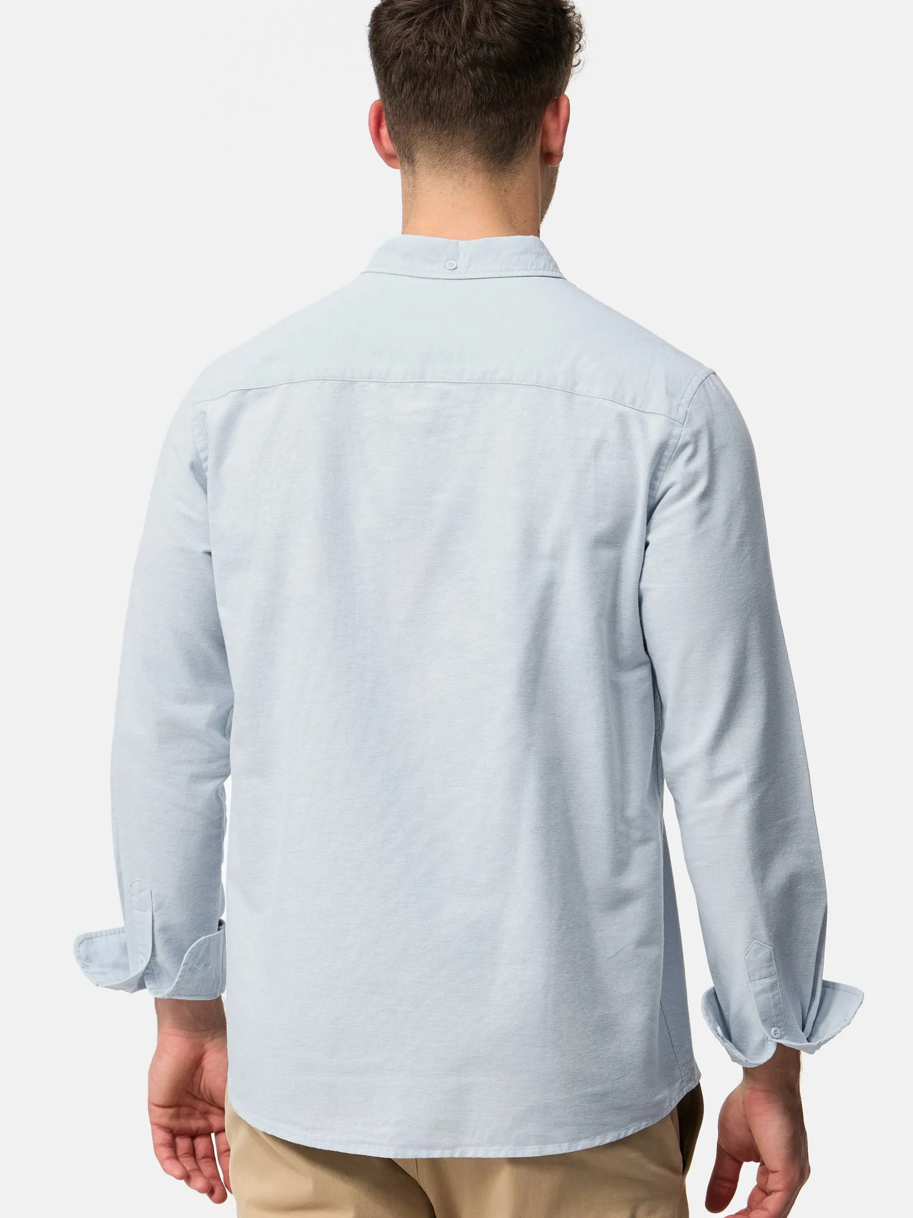 Indicode Herren Hemd Langarm - Kepner in hellblau blau