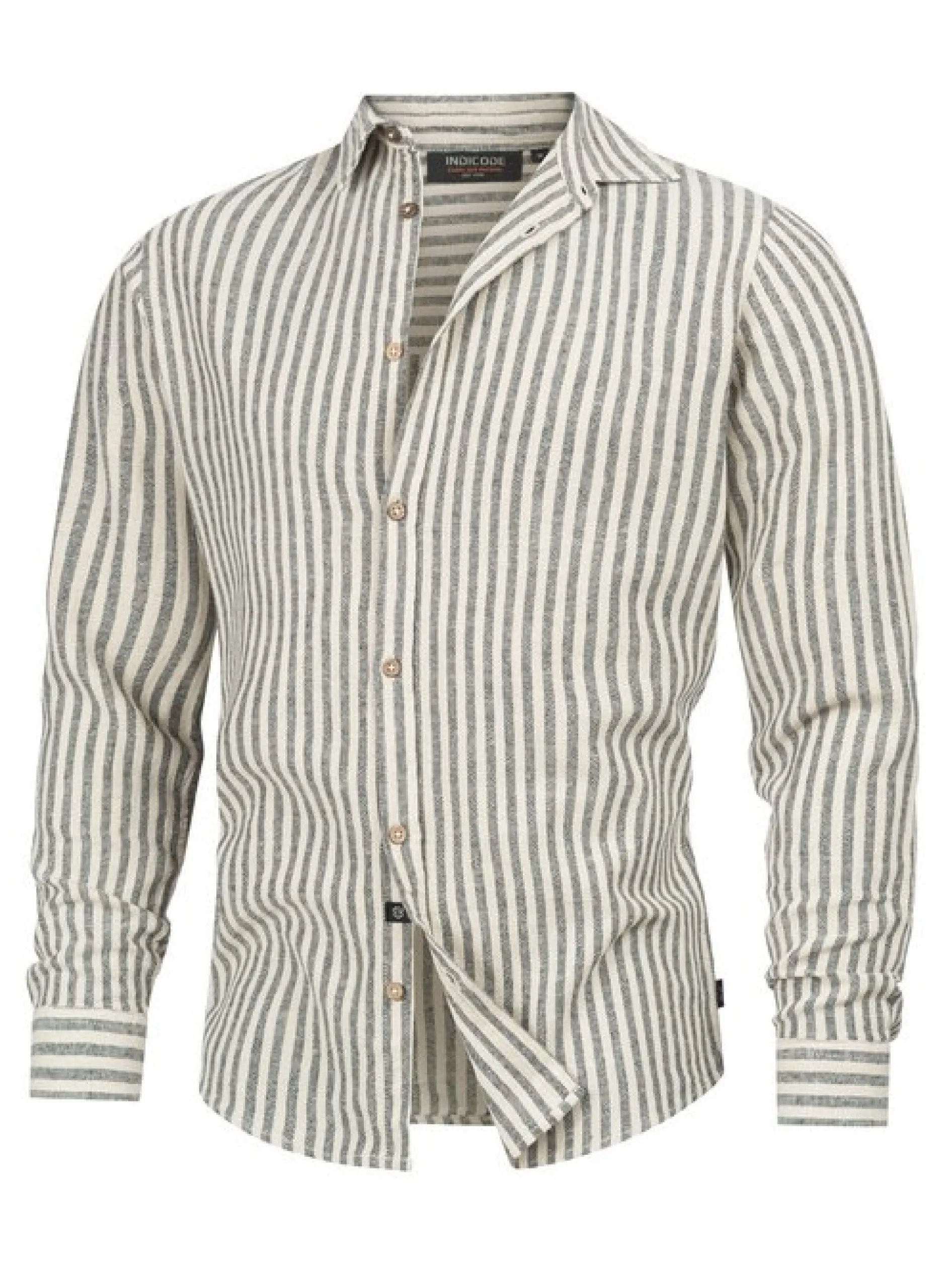Indicode Herren Hemd Langarm - INTerra in marine