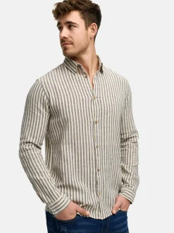 Indicode Herren Hemd Langarm - INTerra in marine