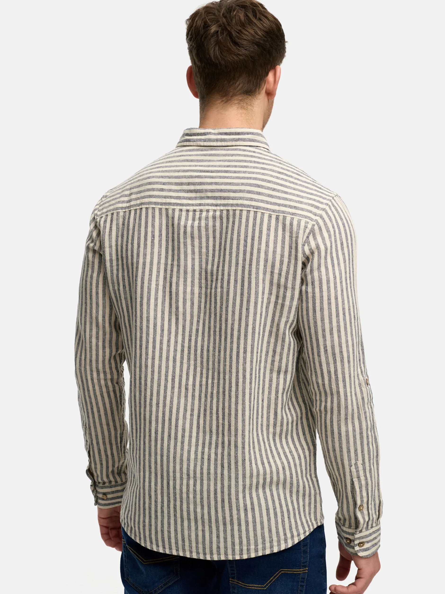Indicode Herren Hemd Langarm - INTerra in marine