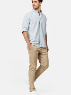Indicode Herren Hemd Langarm - INBran in hellblau blau