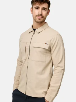 Indicode Herren Hemd Langarm - INEuron in beige sand