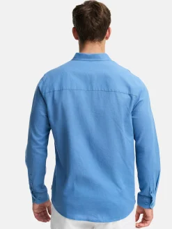 Indicode Herren Hemd Langarm - INCeppo in blau