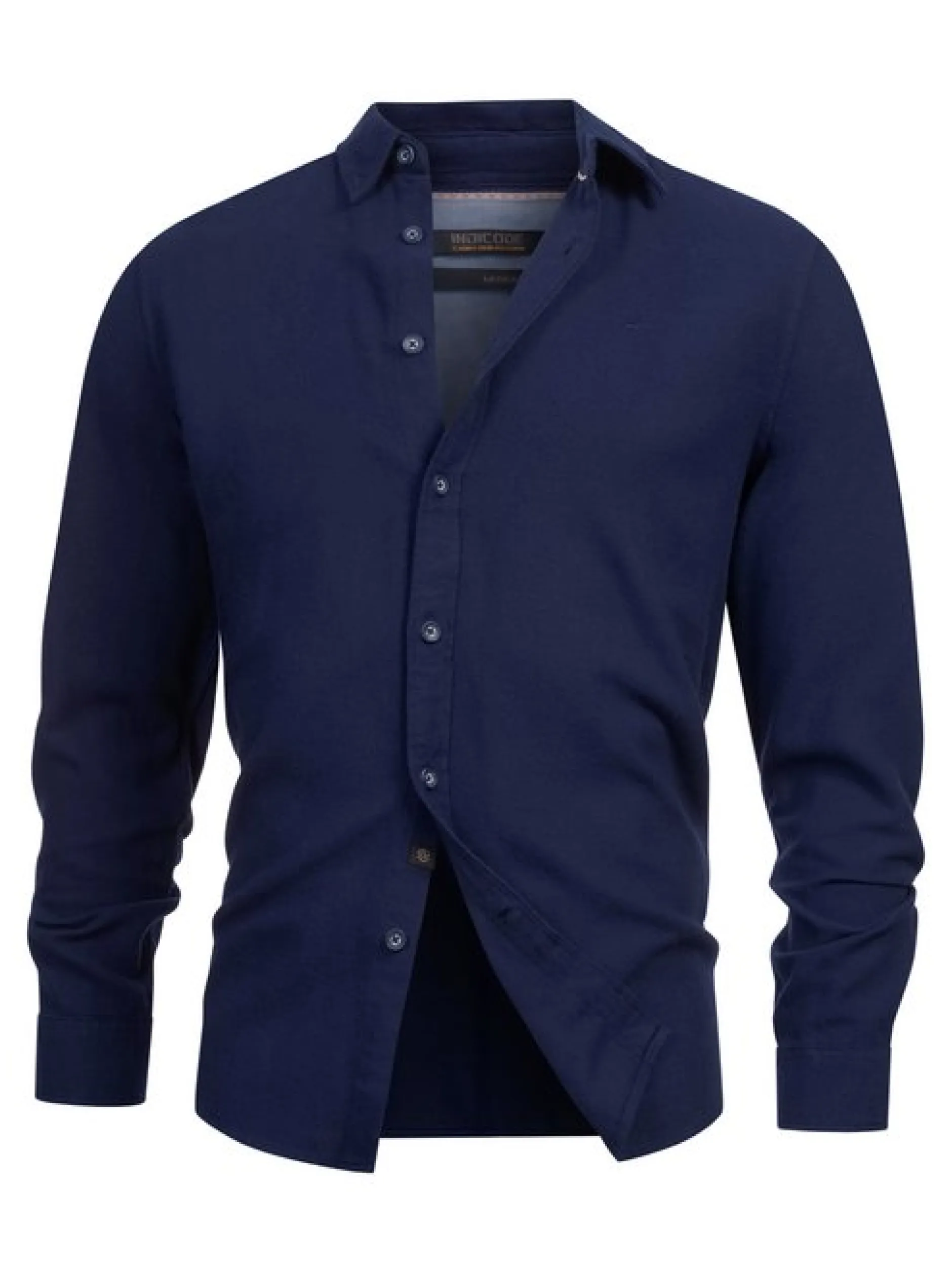 Indicode Herren Hemd Langarm - INGilman in marine