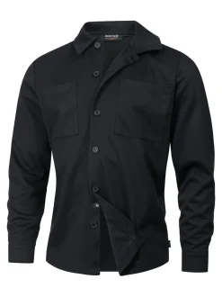 Indicode Herren Hemd Langarm - INYuno in schwarz