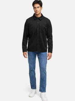 Indicode Herren Hemd Langarm - INYuno in schwarz