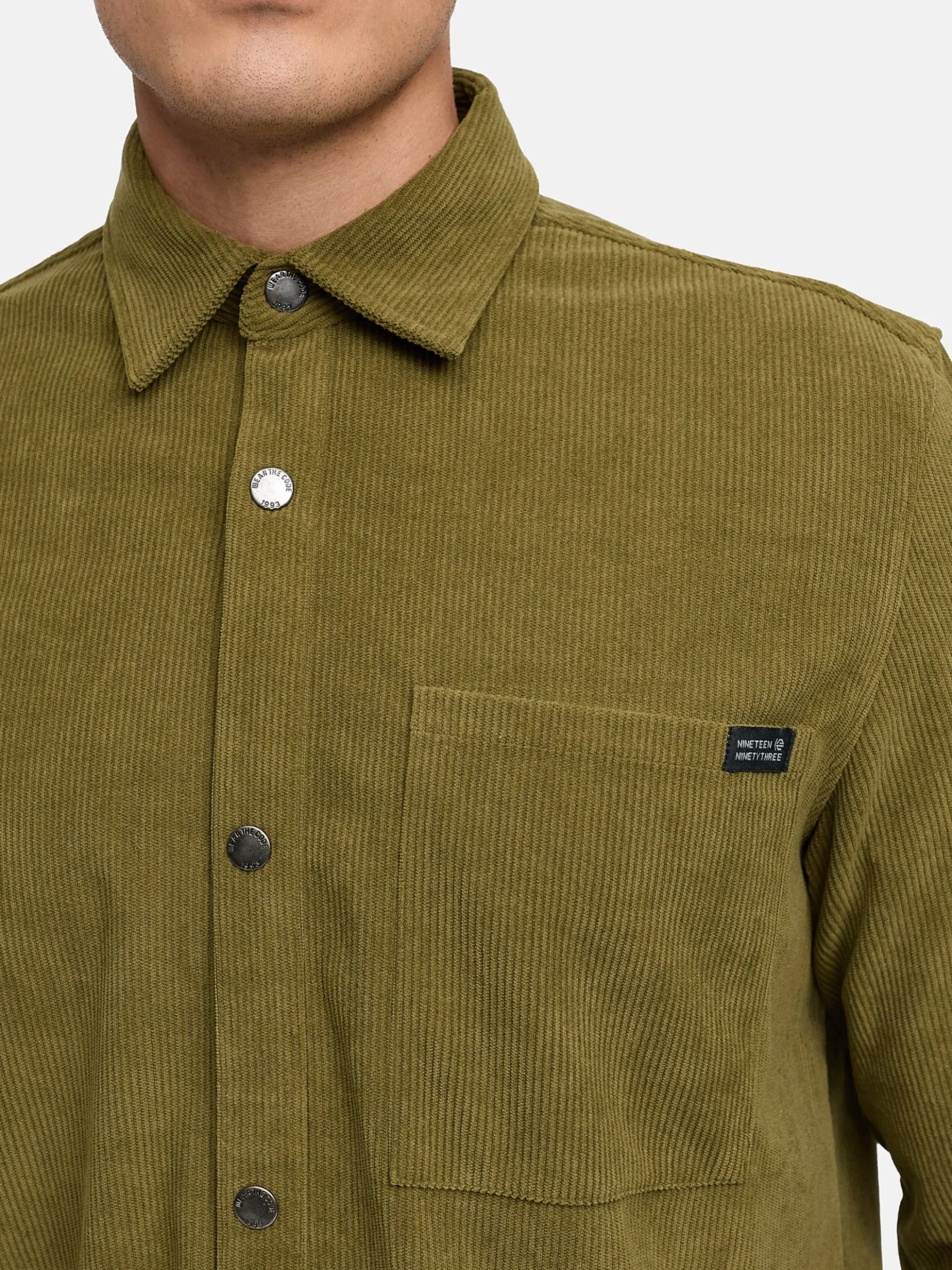 Indicode Herren Hemd Langarm - INNemoto Shirt in oliv khaki