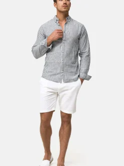 Indicode Herren Hemd Langarm - Brayden in marine