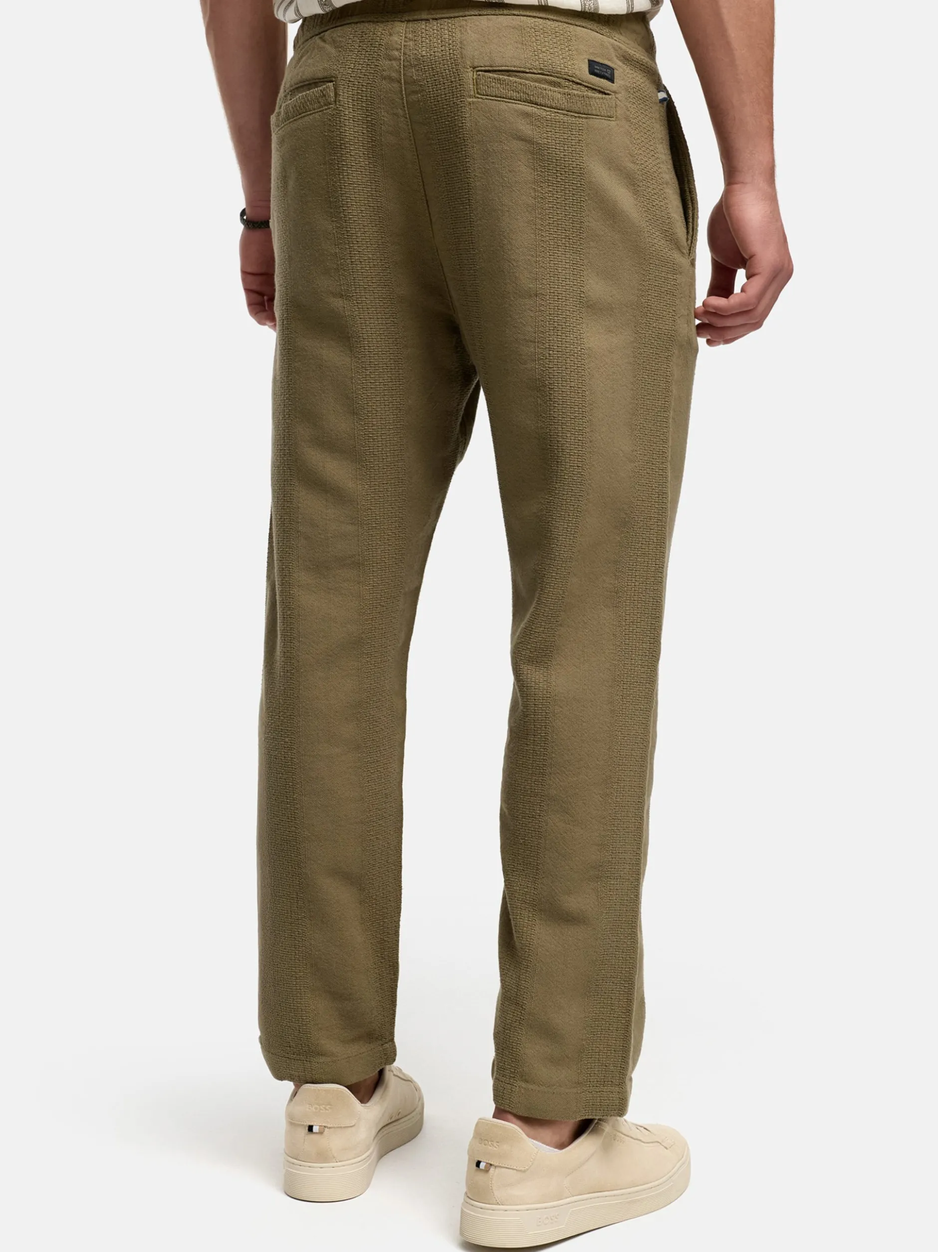 Indicode Herren Hose - INIndie in beige grün