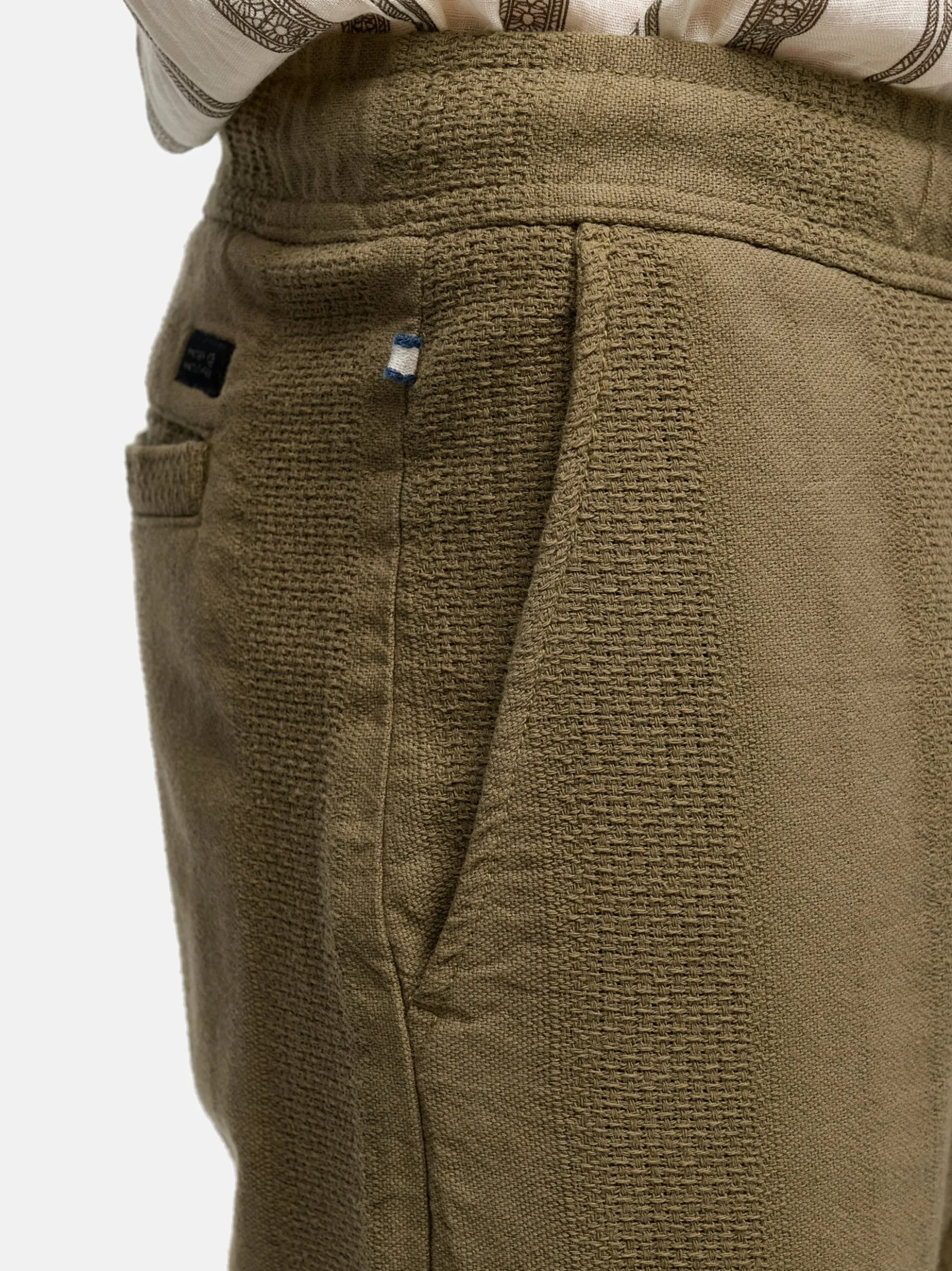 Indicode Herren Hose - INIndie in beige grün