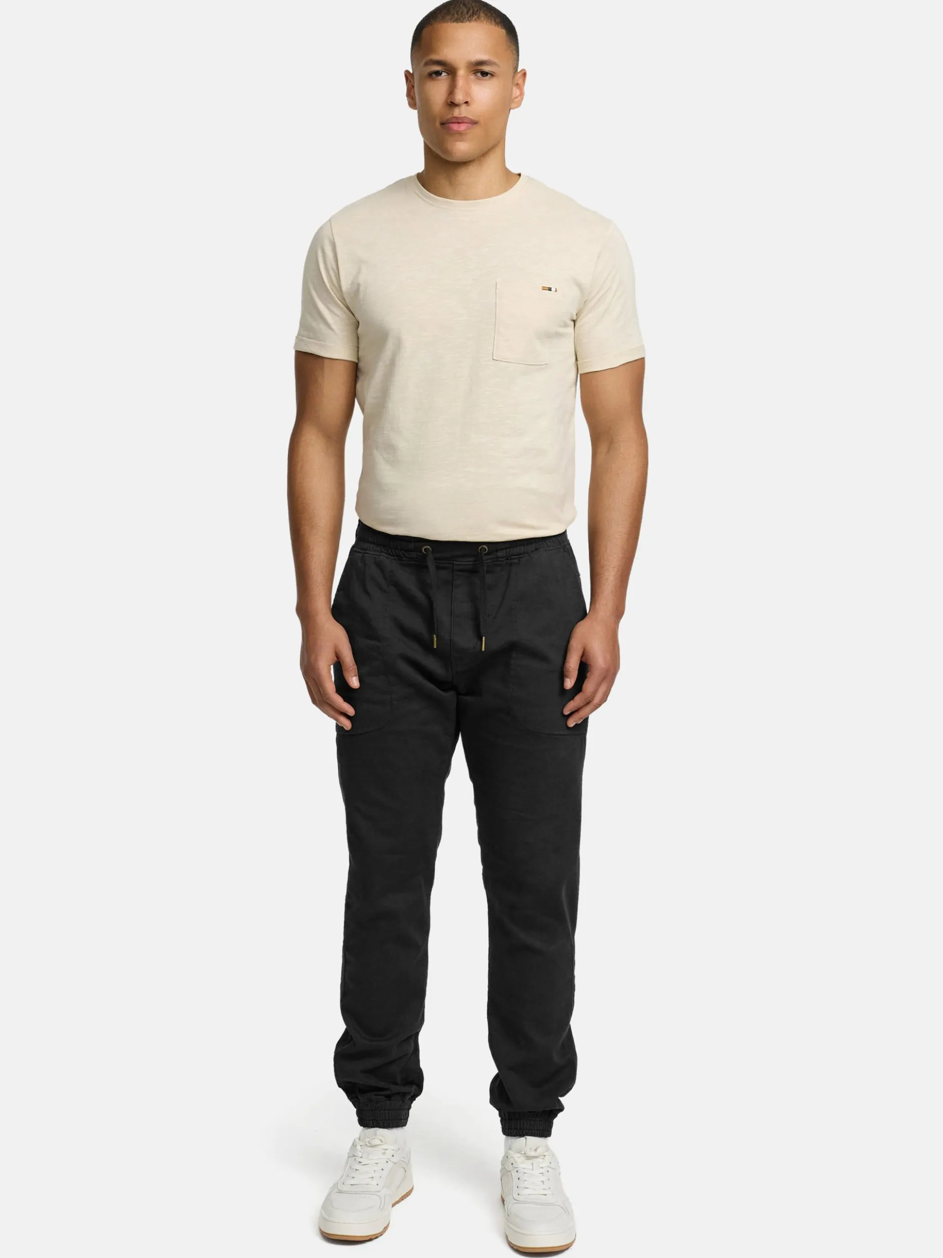 Indicode Herren Hose - Nizar in schwarz