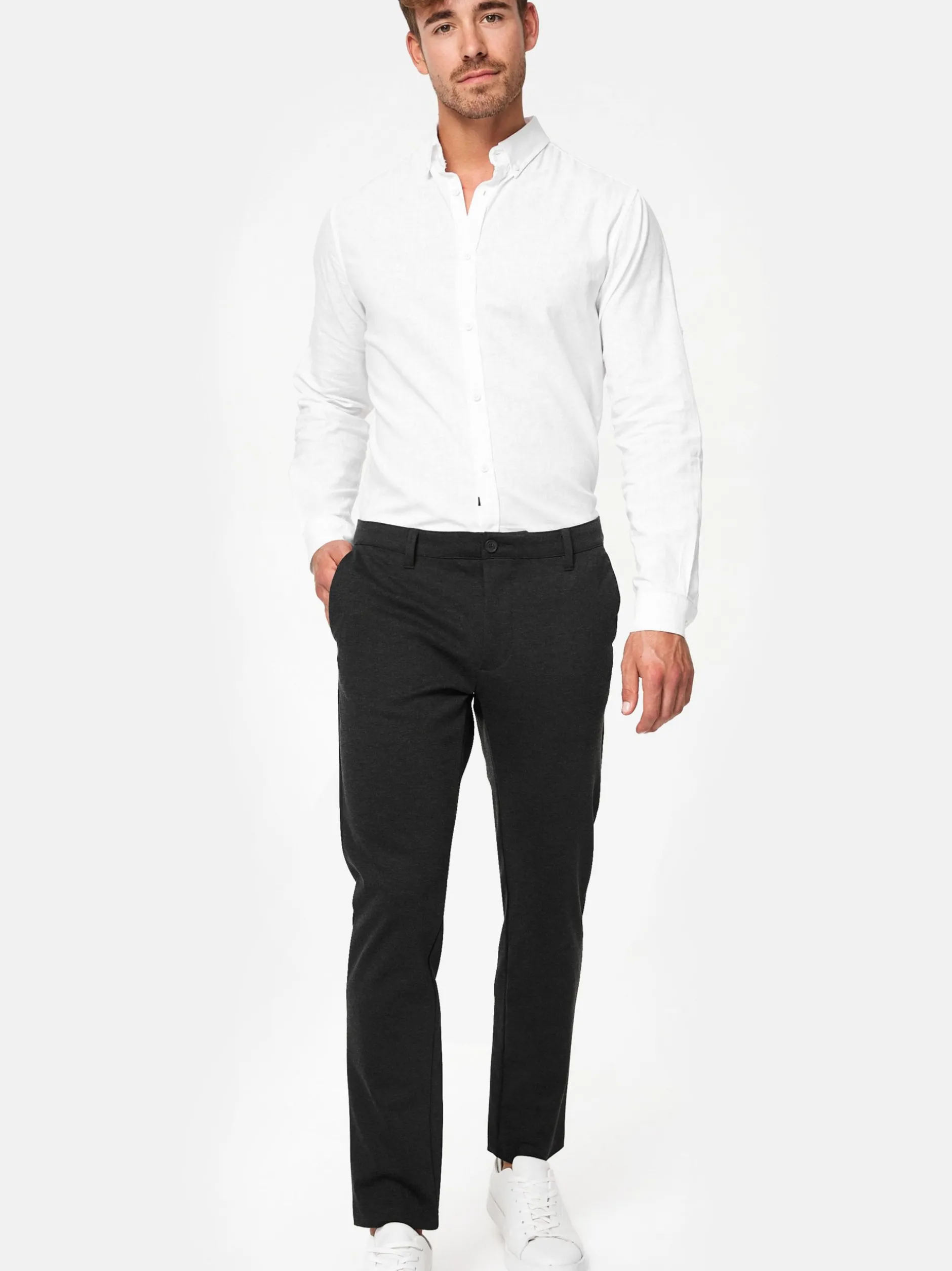 Indicode Herren Hose - Rodekro in anthrazit