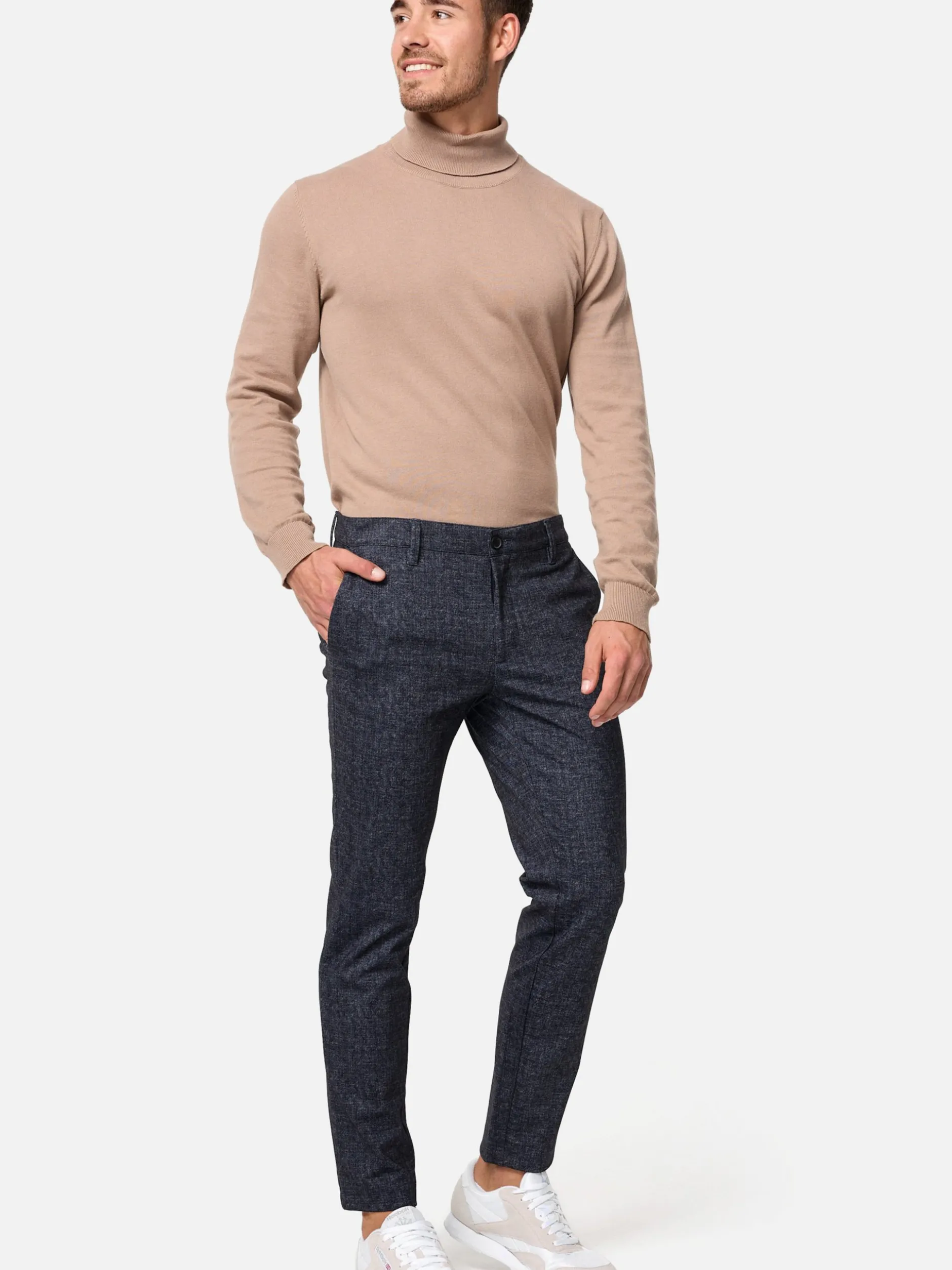 Indicode Herren Hose - Rodekro in grau marine