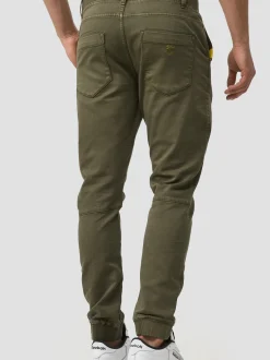 Indicode Herren Hose - Zannes in oliv khaki