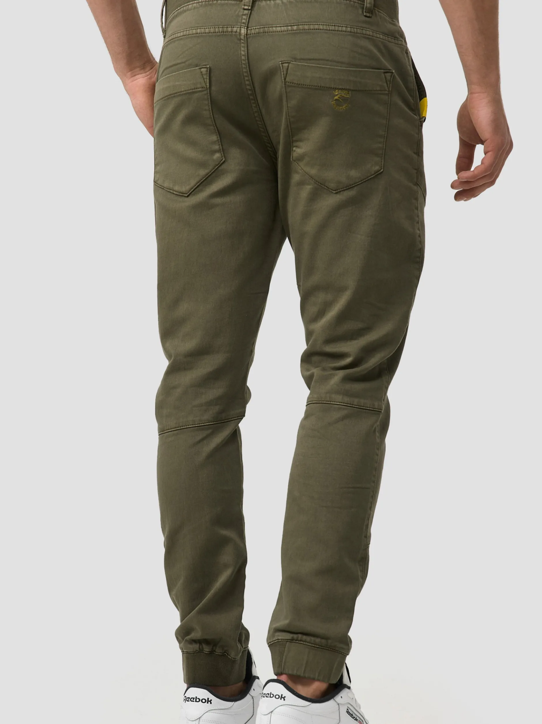 Indicode Herren Hose - Zannes in oliv khaki