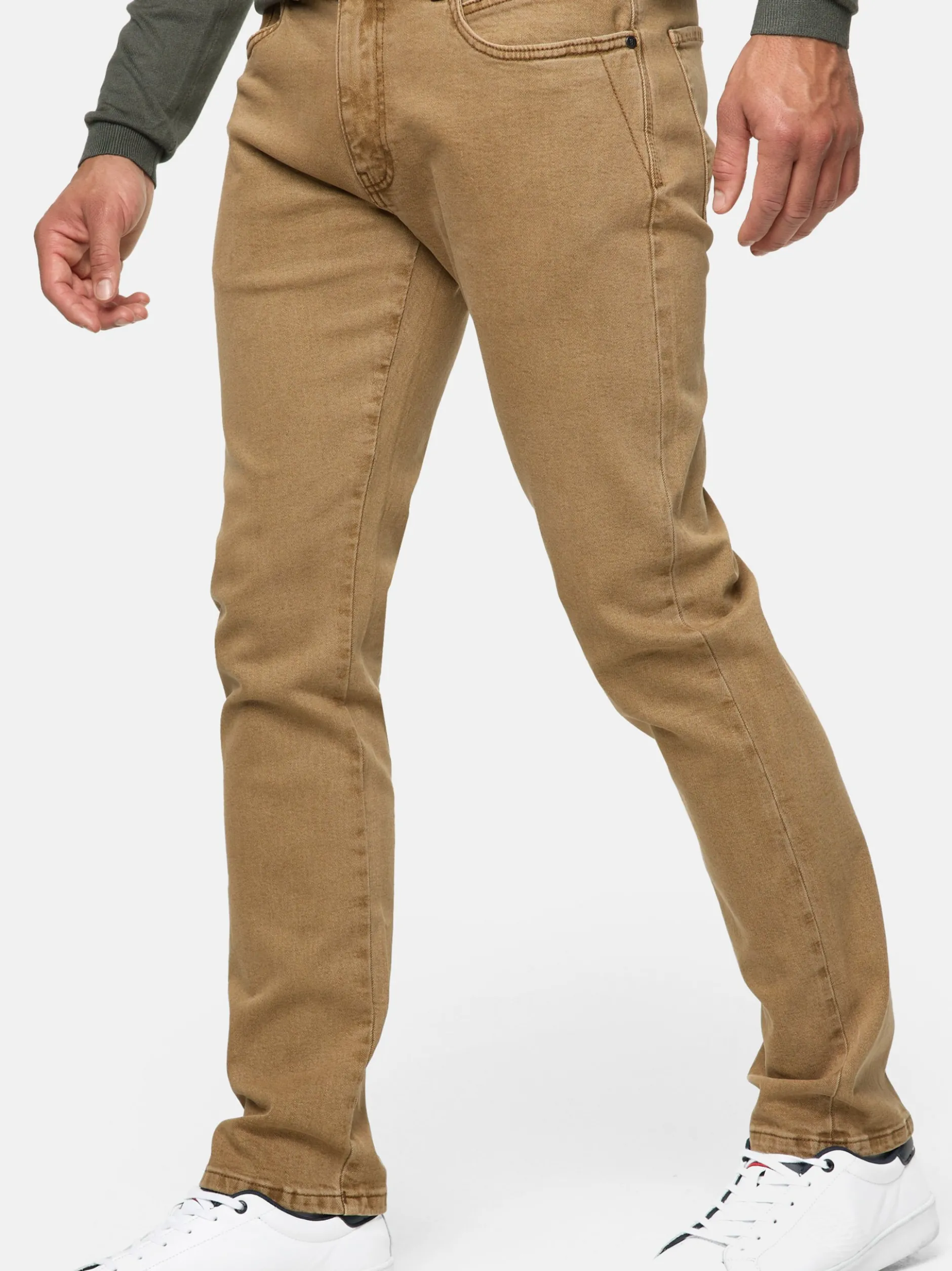 Indicode Herren Jeanshose - INSamario in braun